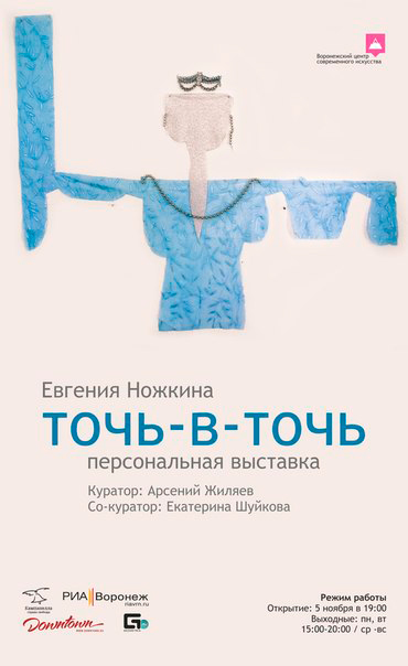 5 ноября 2014 - открытие персональной выставки Евгении Ножкиной «Точь-в-точь» в Воронежском центре современного искусства